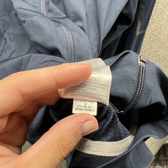 Nike Ronaldinho Track Jacket Men Medium Navy Full Zip Hoodie Soccer Vintage Y2K - Picture 8 of 11